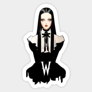 Wednesday Addams Fashion T-Shirt Sticker